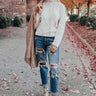 Pure Sweetness Cable Knit Sweater in White Image - 1