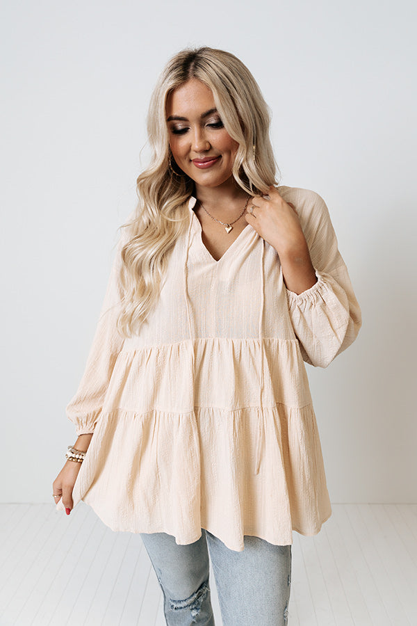 Must Be Manhattan Shift Top In Cream Image - 1