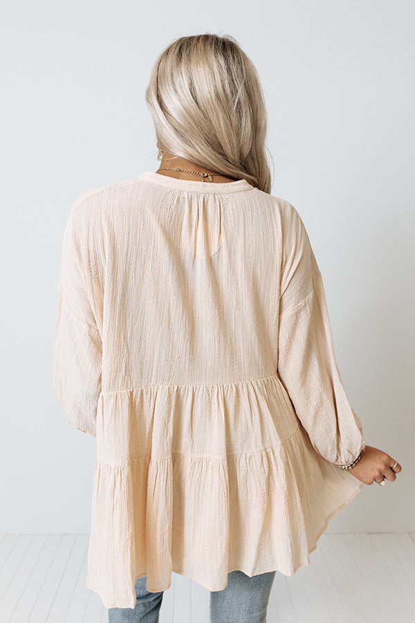 Must Be Manhattan Shift Top In Cream Image - 5