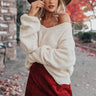 Dreamy Afternoon Chenille Sweater In White Image - 1
