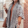 Snow Retreat Chenille Scarf in Taupe Image - 1