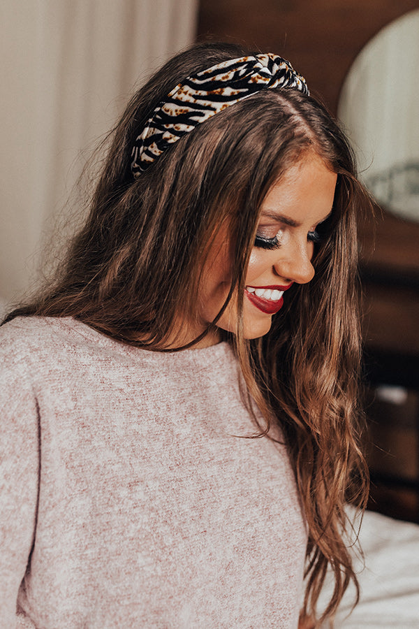 Flirty And Fashionable Zebra Print Headband