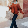 Pure Happiness Knit Sweater In Orange Image - 1
