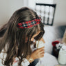 Girl About Town Plaid Headband In Red Image - 1
