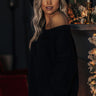 Bliss Within Open Back Knit Sweater In Black Image - 1