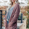 First Frost Cardigan In Rustic Rose Image - 1