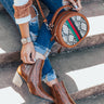 The Ramsey Faux Leather Bootie In Cinnamon Image - 1