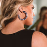 Weekend Obsession Tortoiseshell Hoop Earrings In Grey Image - 1
