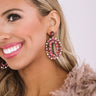 Downtown Elegance Earrings In Merlot Image - 1