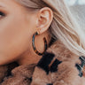 Stylists' Pick Tortoiseshell Hoop Earrings In Brown Image - 1