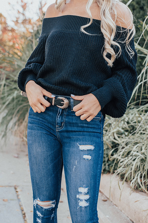 Artistic Mood Belt In Black