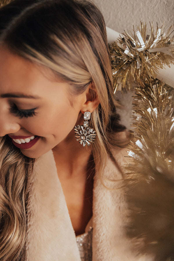 Prosecco At The Penthouse Earrings In Silver