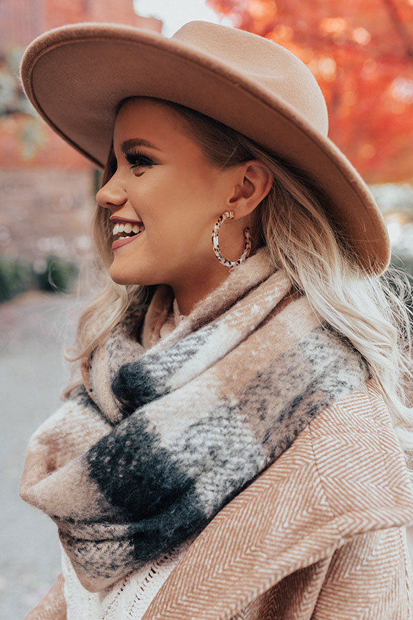 Stylists' Pick Tortoiseshell Hoop Earrings In Birch