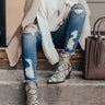 The Sycamore Snake Print Bootie Image - 1