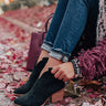 The Corey Faux Suede Bootie In Black Image - 1