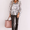 Runaway Fabulous Shimmer Shift Top In Grey Image - 1