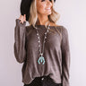 Send My Regards Shift Top In Hazelnut Image - 1