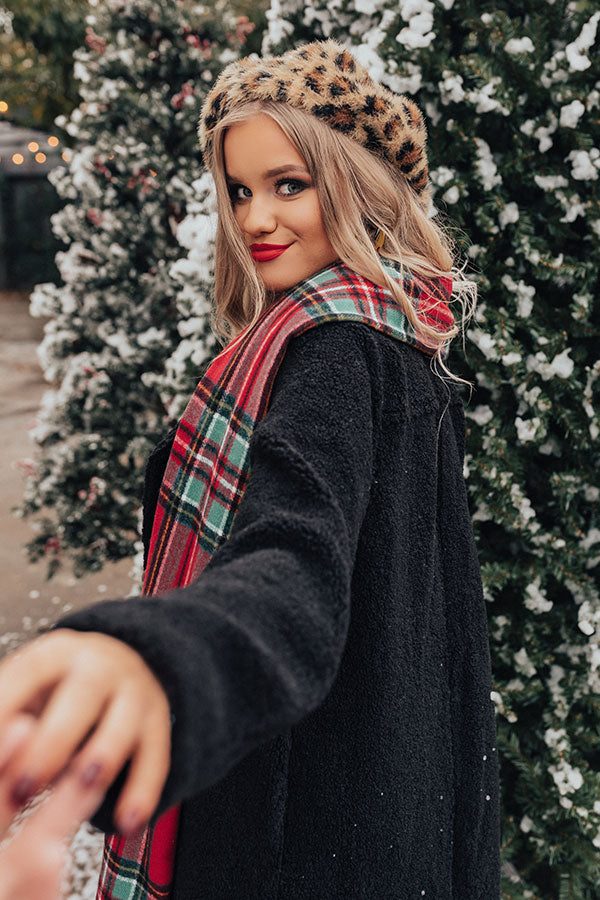 Paris Please Leopard Beret In Brown