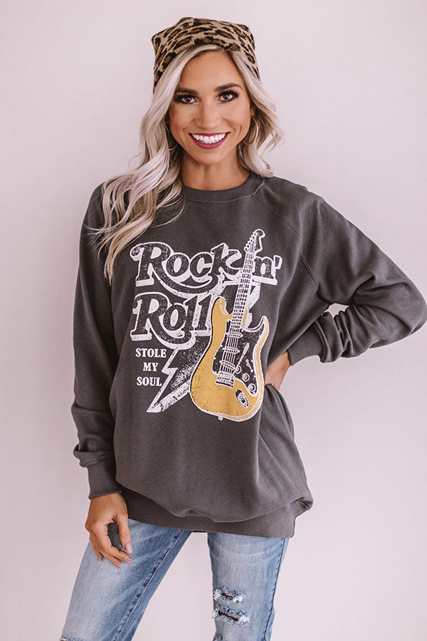 Rock N' Roll Stole My Soul Sweatshirt Image - 1