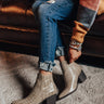 The Ramsey Faux Leather Bootie In Birch Image - 1