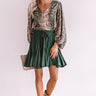 Runaway Fabulous Snake Print Shimmer Shift Top In Taupe Image - 1
