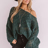 Craving Comfort Knit Sweater in Hunter Green Image - 1