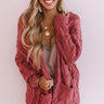 Own Knit Girl Cardigan In Rose Image - 1
