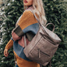 Too Cool Faux Leather Backpack Image - 1