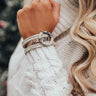 Spotlight Life Snake Print Magnetic Bracelet Image - 1