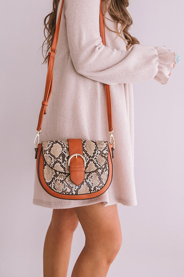Showing Off Snake Print Crossbody