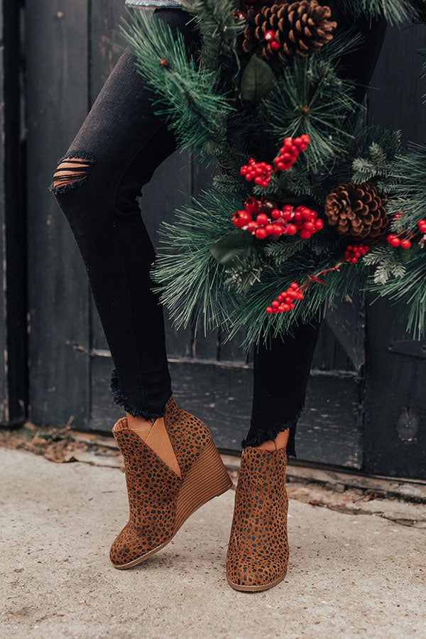 The Cort Faux Suede Cheetah Bootie