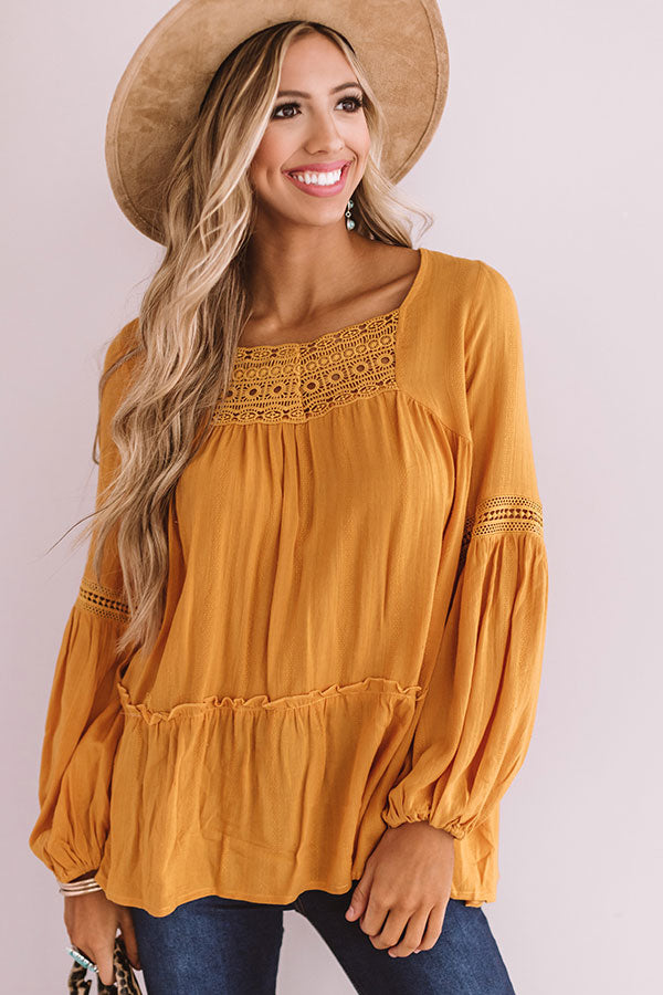 The Best Intentions Shift Top In Golden Honey Image - 1