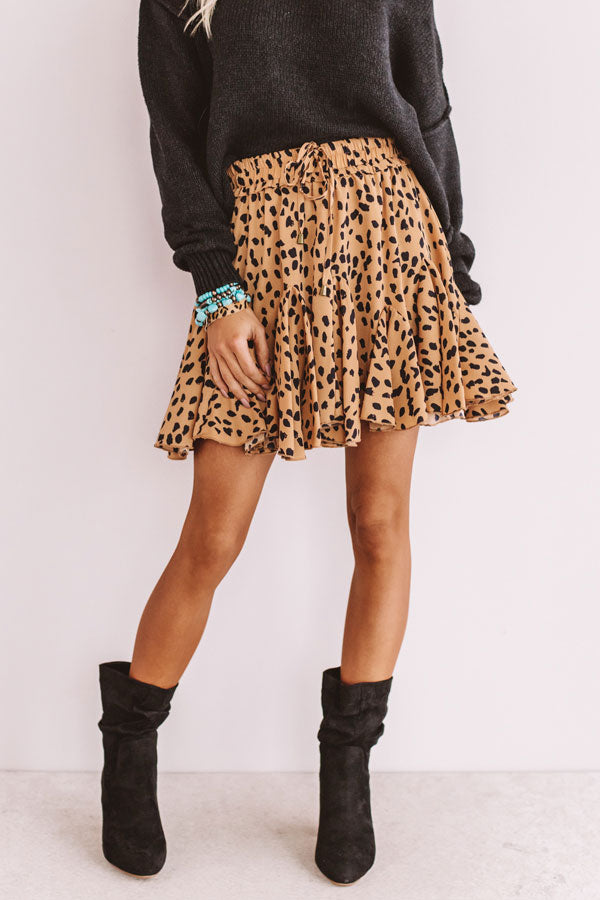 Tahoe Twirls Leopard Skort