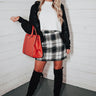 Snowflakes In Paris Knit Cardigan In Black Image - 1