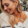 Stylish Mood Hoop Earrings In Cheetah Print Image - 1