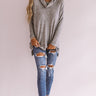 Season Of Happiness Shift Top In Grey Image - 1