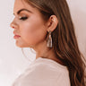 Pass The Prosecco Snake Print Earrings In Brown Image - 1