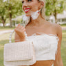 Cocktail Hour Feather Earrings In Ivory Image - 1