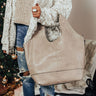 The Real Deal Faux Leather Tote In Warm Taupe Image - 1
