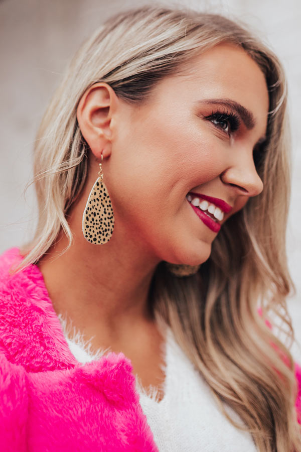 Deepest Desire Cheetah Print Earrings