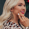Run The Show Leopard Earrings In Brown Image - 1
