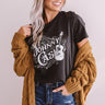 The Johnny Cash Distressed Tee In Black Image - 1
