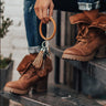 Finders Keepers Faux Leather Key Ring Image - 1