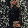 Last Kiss Lace Dress In Black Image - 1