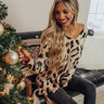 Running Wild Knit Leopard Sweater Image - 1
