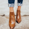 The Florence Faux Leather Bootie in Cinnamon Image - 1