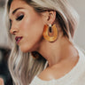 Passport Please Earrings In Mustard Image - 1