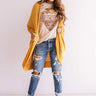 New Love Waffle Knit Cardigan In Golden Honey Image - 1