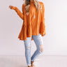 Cuddle Crush Shift Top in Pumpkin Image - 1