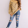 Flurries In France Leopard Knit Sweater Image - 1